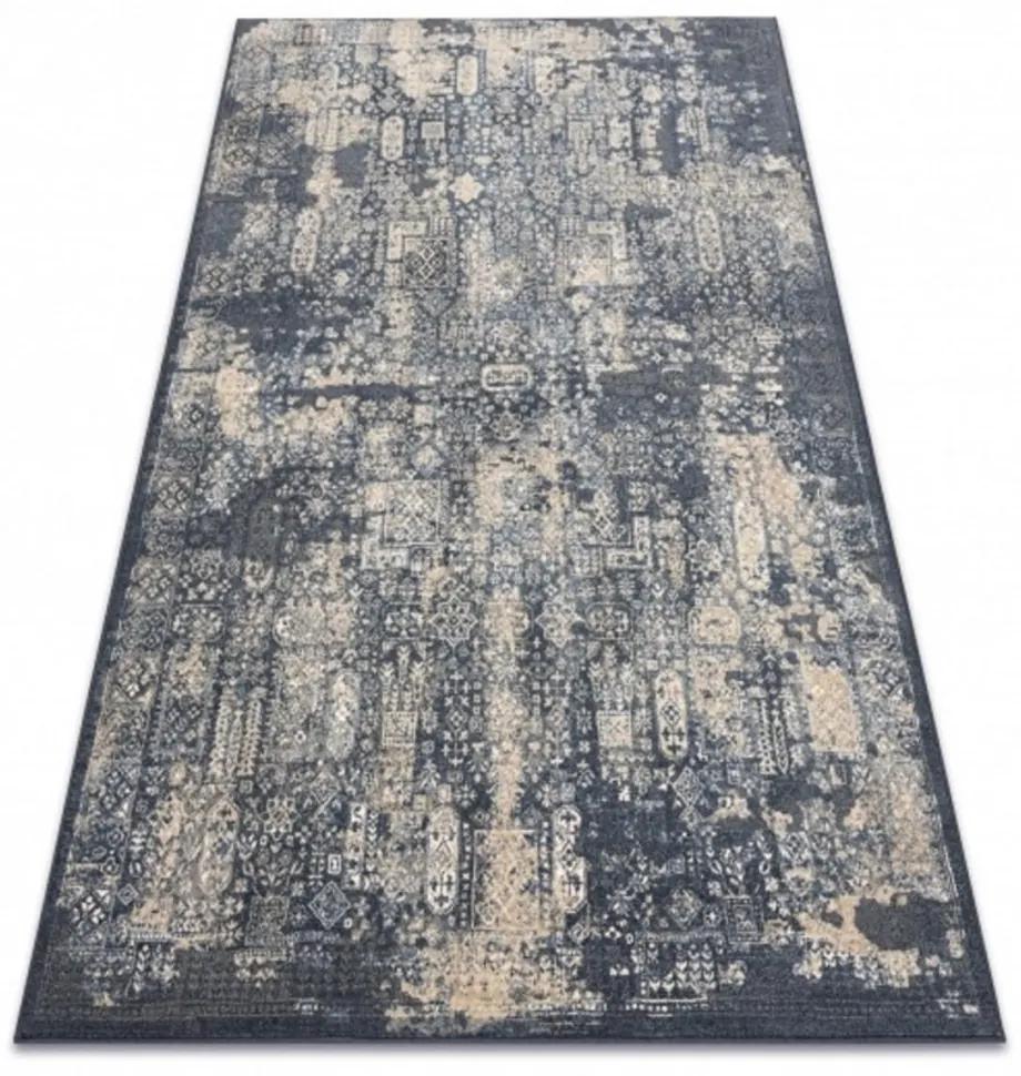 Vlnený kusový koberec Faris modrý 200x300cm