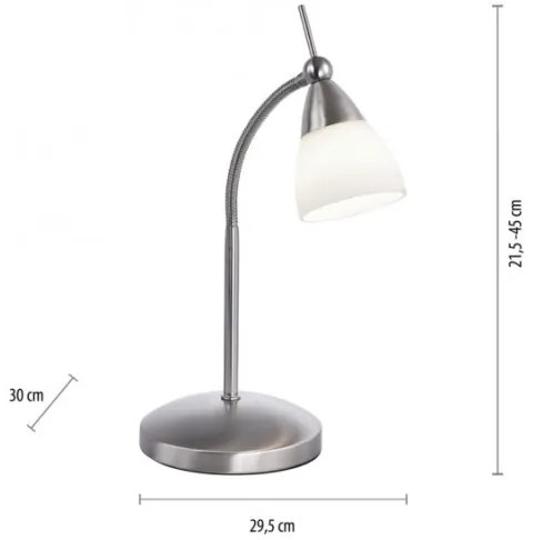 Paul Neuhaus 4001-55 -LED Stmievateľná stolná lampa PINO 1xG9/3W/230V matný chróm