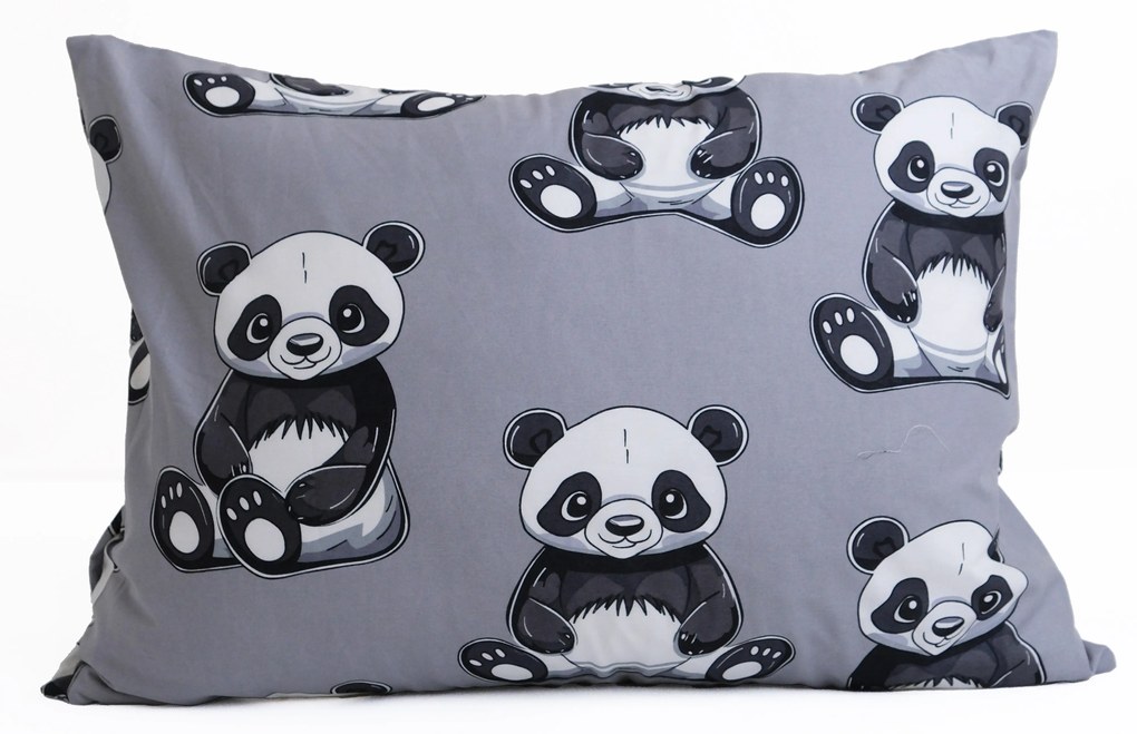 Bavlnená obliečka na vankúš Renforcé 50 x 70 cm – Panda