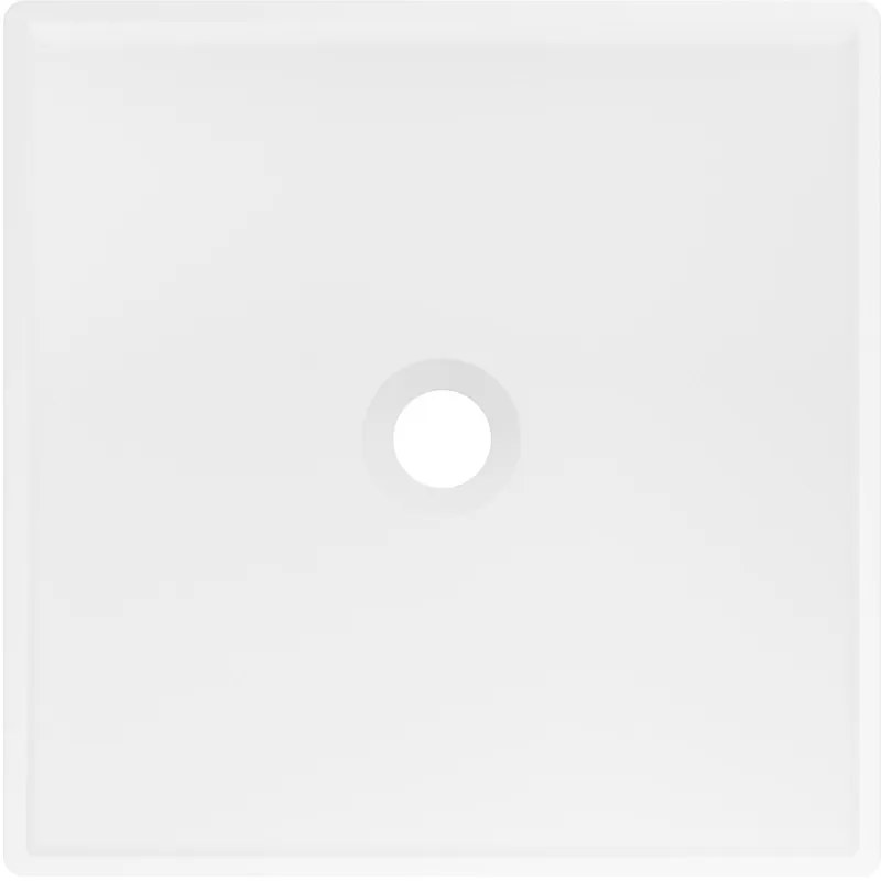 Mexen Xola-1, voľnestojace umývadlo z konglomerátu 40x40x85 cm, biela matná, 26594000