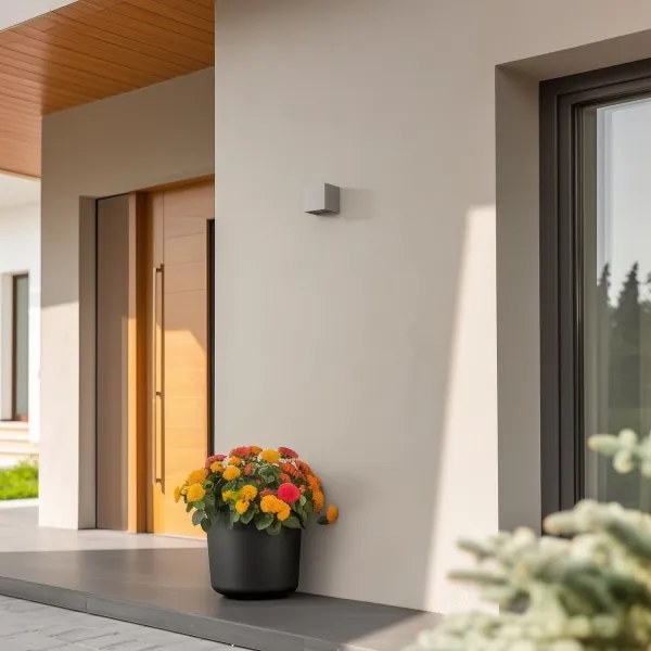 Brilagi - LED Vonkajšie nástenné svietidlo CUBE LED/6W/230V šedá IP54