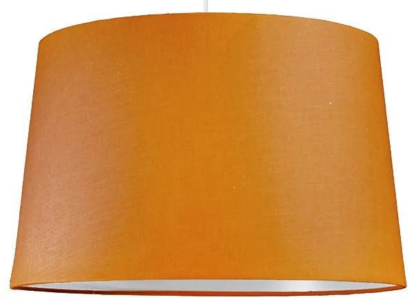 Závesné svietidlo s tienidlom oranžové okrúhle 40cm