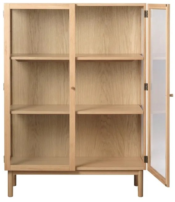 Dizajnová vitrína Dallan 140 cm prírodný dub