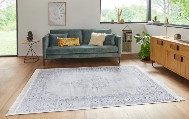 Koberec Hanse Home Naveh Oriental Medaillon modrý