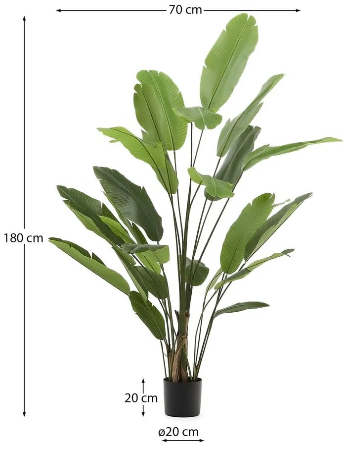 Umelý banánovník (výška 210 cm) – Kave Home