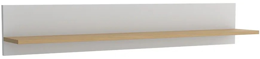 Polička Dita biela/dub sonoma