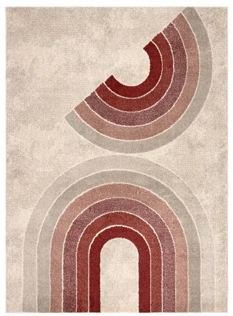 Koberec FUSION 0807 krémový / bordový