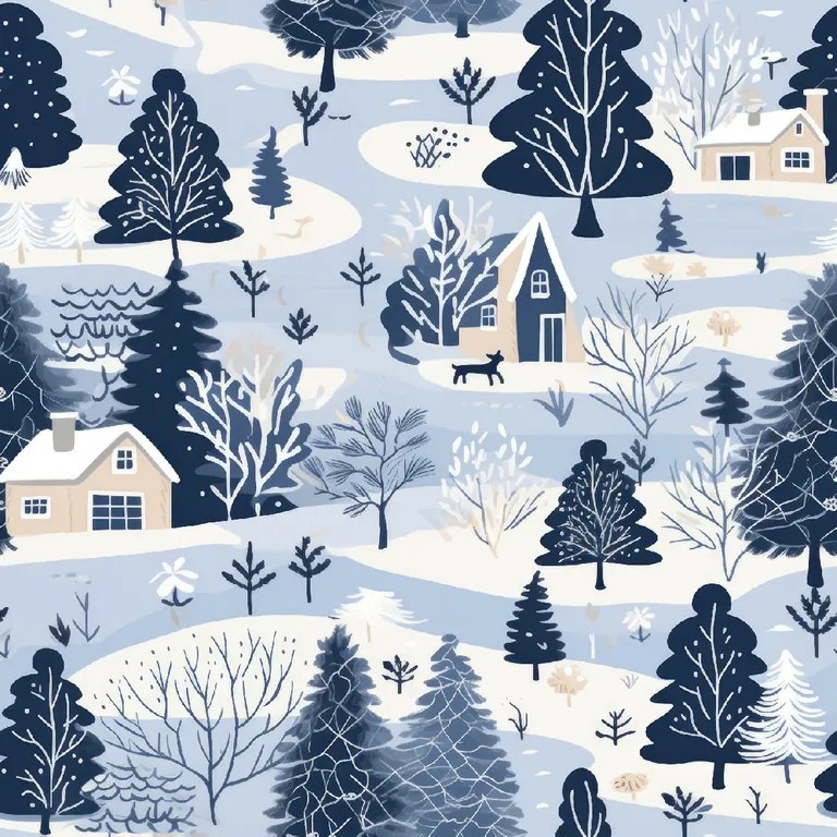 Flanelové obliečky SNOWY VALLEY modré Rozmer obliečky: 70 x 90 cm | 140 x 200 cm