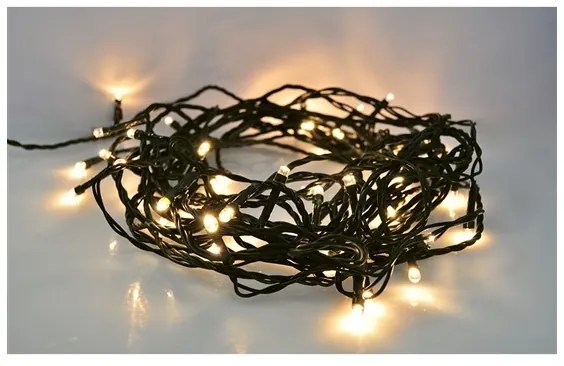 Solight 1V07-WW-LED Vianočná vonkajšia reťaz 400xLED/8 funkcií 25 m IP44 teplá biela