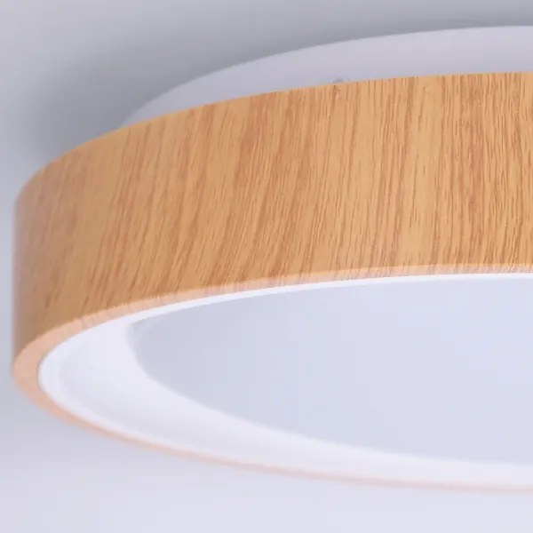 BRILAGI - LED stropné svietidlo FLOCO LED/24W/230V priemer 30 cm drevené/biele