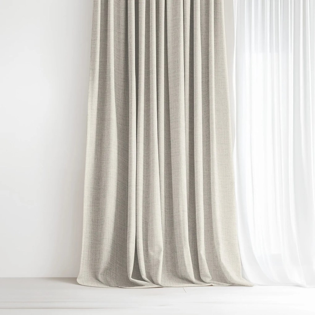 Goldea bavlnený záves - prírodný režný 140x150 cm