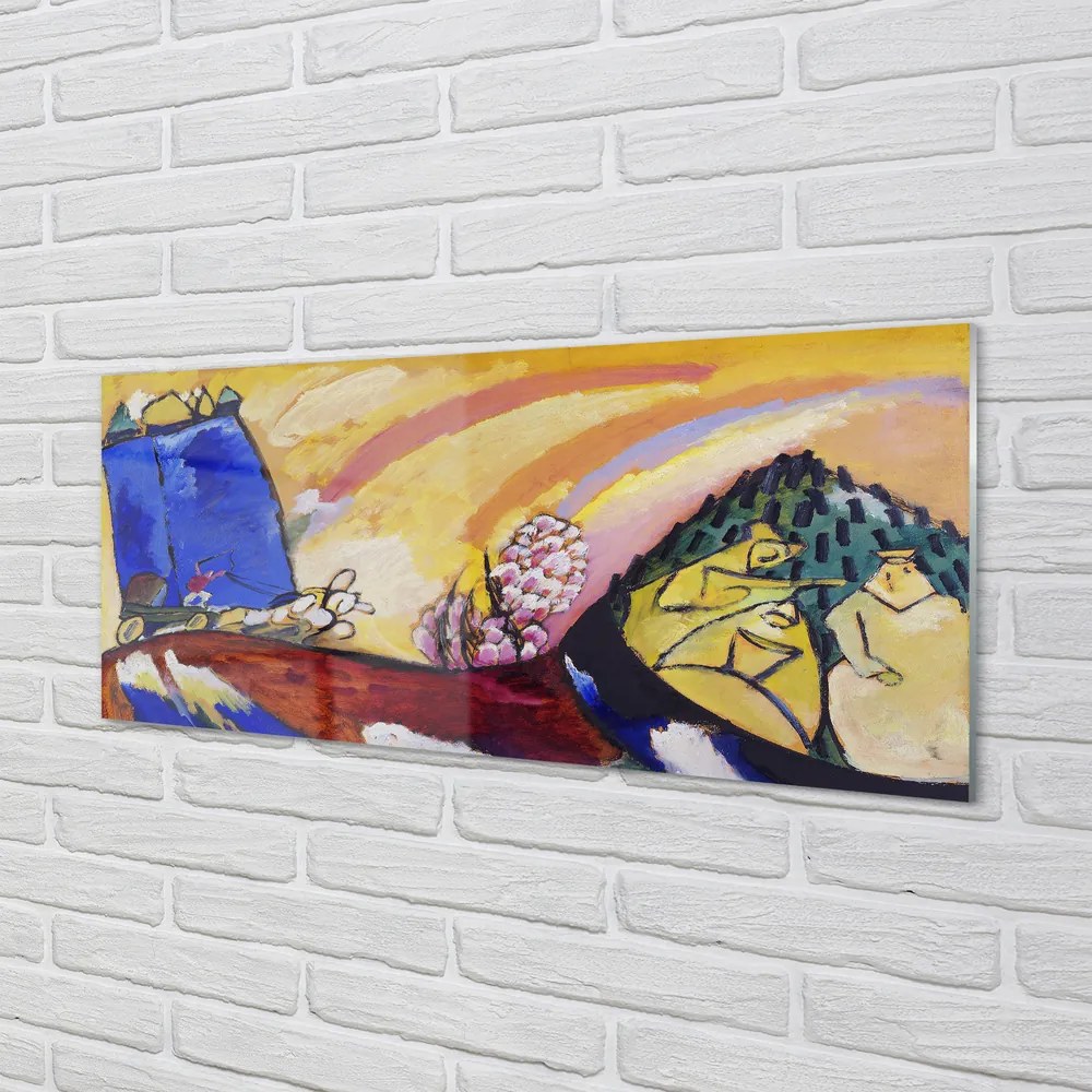 Obraz plexi Vidieckej krajiny abstraktné umenie 120x60 cm