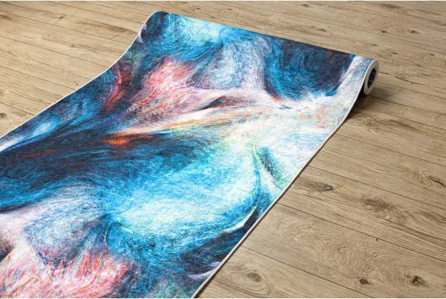 Protišmykový behúň LOTUS COLOR 36500 modrý / červený - hotový rozmer