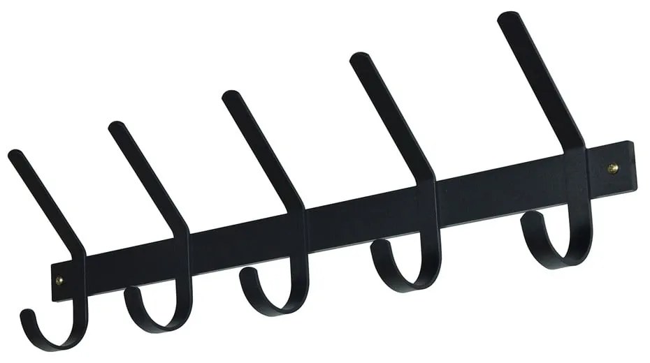 Čierny kovový nástenný vešiak 70 cm Dexter – Spinder Design