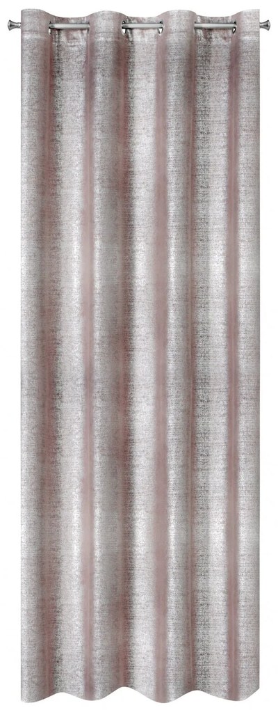 ZATEMŇOVACÍ ZÁVES NA KRÚŽKOCH AMBI 140X250 CM PÚDROVO RUŽOVÁ