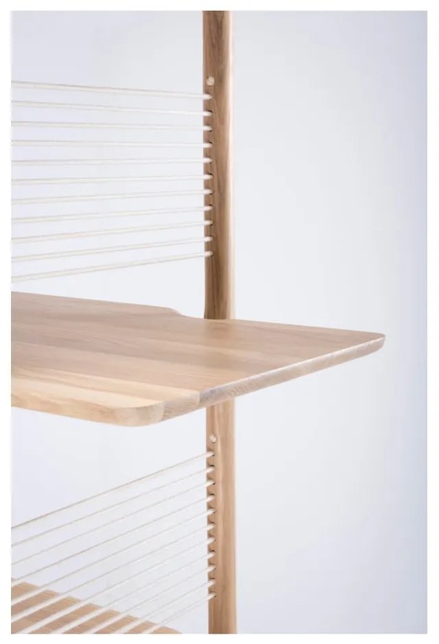 Knižnica z masívneho dubového dreva Gazzda Muse, výška 216 cm