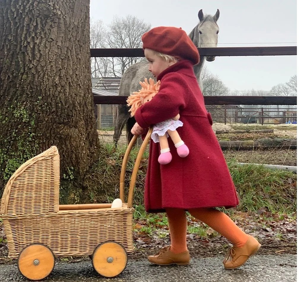 Látková bábika POLLY 28 cm ružová