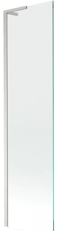 Mexen Next L, 1-krídlová vaňová zástena 50 x 150 cm, transparent, 6mm číre sklo, profil brúsená oceľ, 895-050-000-03-00-97