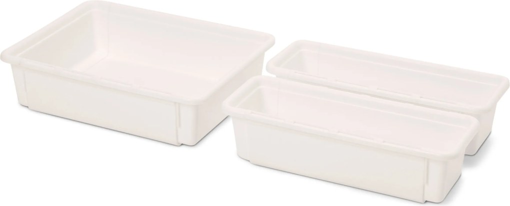 Výsuvné vložky do poličiek, 3 ks