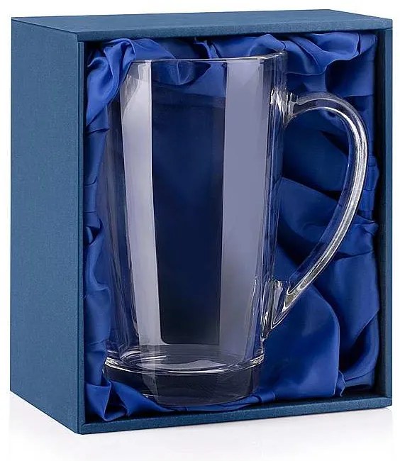 Darčeková krabička na hrnček Alex s modrým saténom