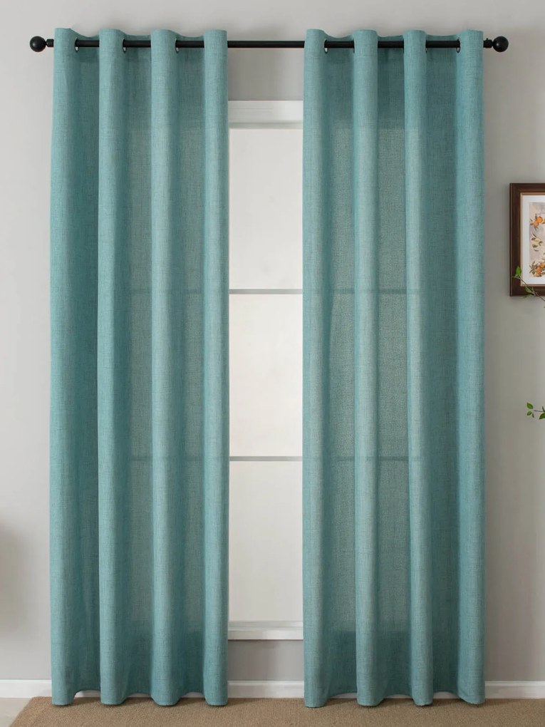 Závesy Zara mätová – 140 × 280 cm (2 ks)