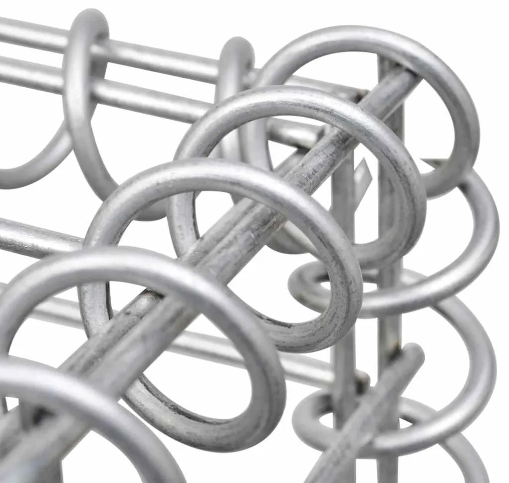 Gabiónová ohrada na odpadkový kôš, oceľ 110x100x120 cm