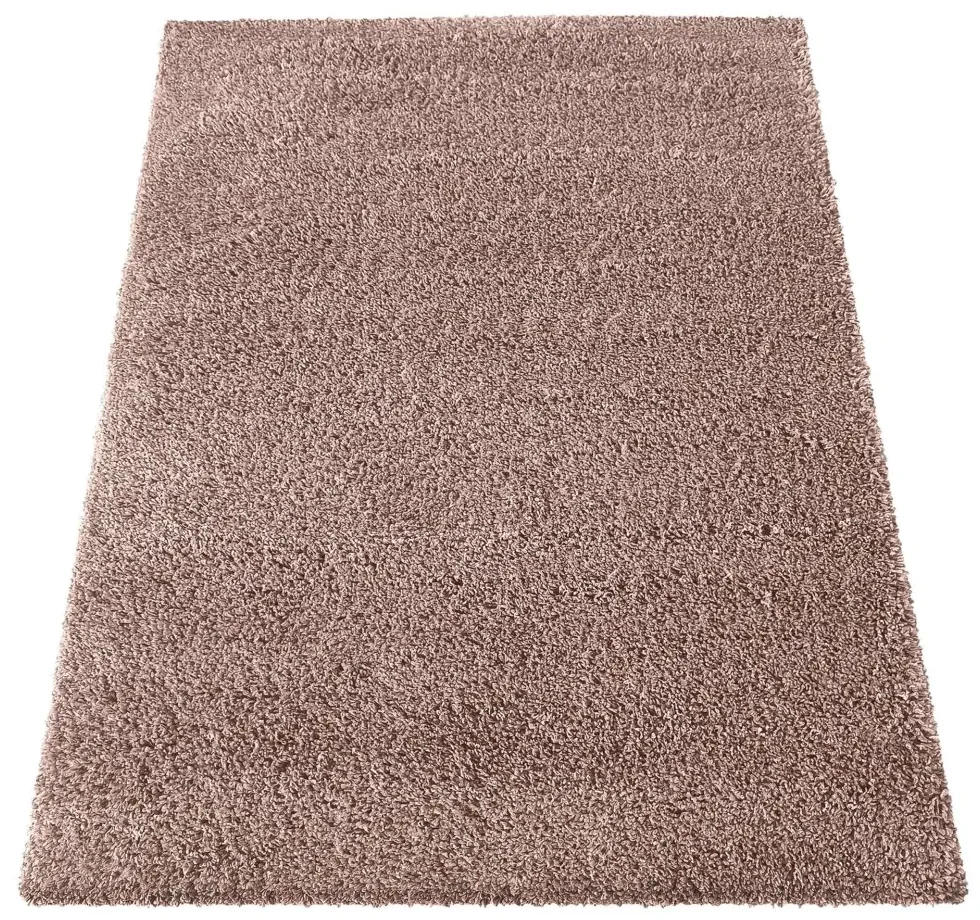 Moderný shaggy koberec v staroružovej farbe Šírka: 80 cm | Dĺžka: 150 cm