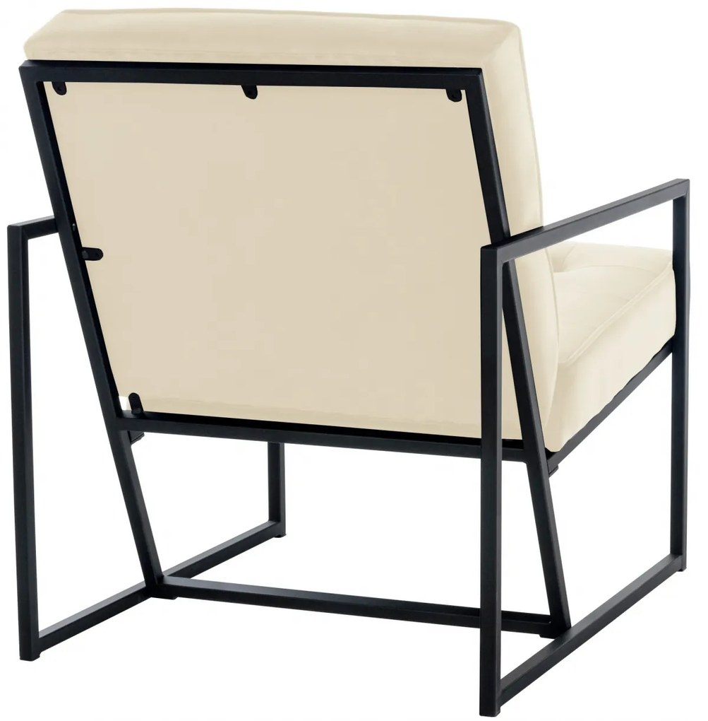 Design-Shop Kreslo Avon lounger - zamat - Krémová