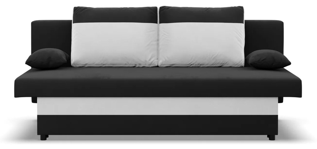 Veľká rozkladacia pohovka SONY model 2 Čierna/biela