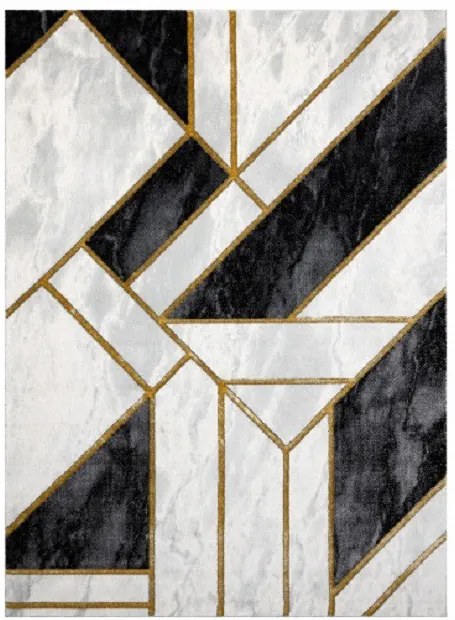 Dywany Łuszczów AKCIA: 240x330 cm Kusový koberec Emerald 1015 black and gold - 240x330 cm