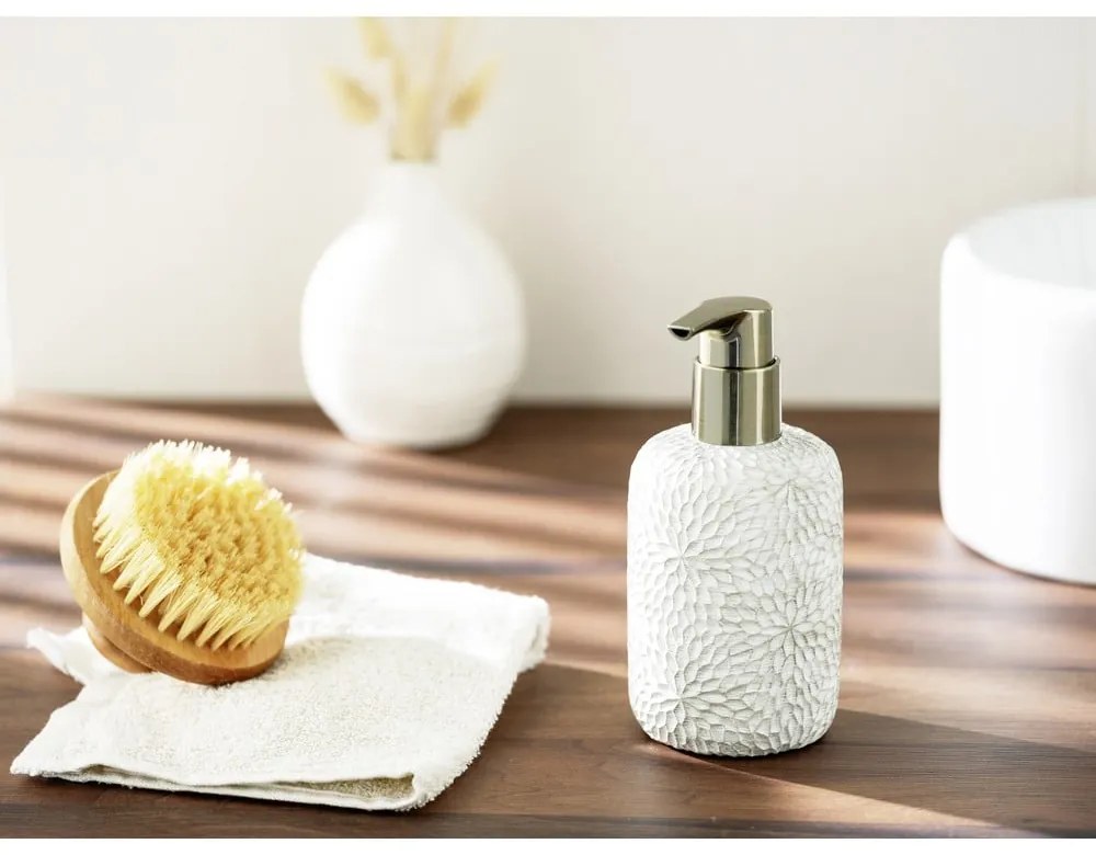 Biely dávkovač mydla z polyresínu 300 ml Montalfano – Wenko