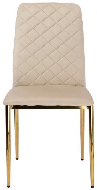 Jedálenská stolička MAVERIK zlatá / béžová