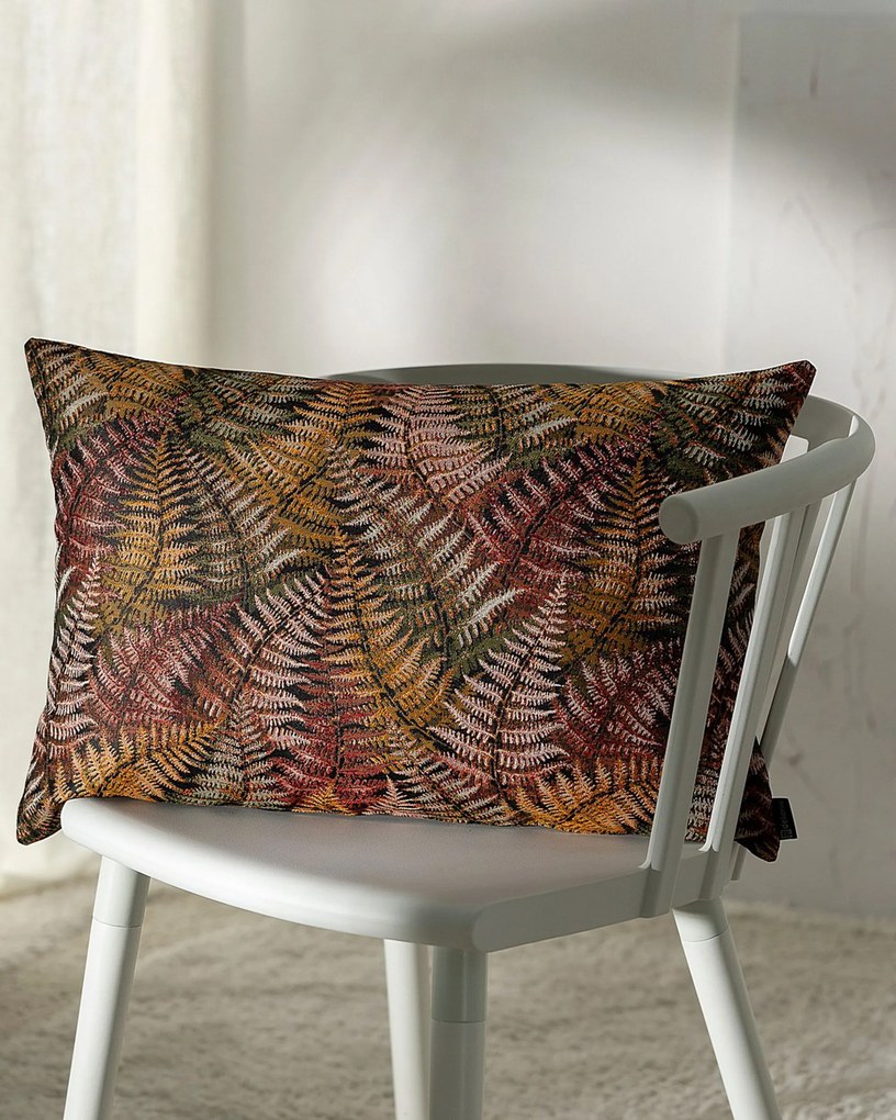 Karin - jednoduchá obliečka, 60x40cm farba produktu bordová látka zapletaná, vzorované