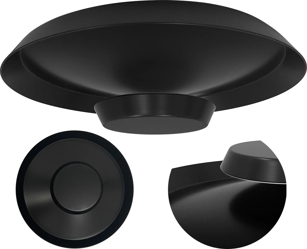 Toolight Toolight, LED stropné svietidlo 40cm, 14W, APP1461, čierna, OSW-04189