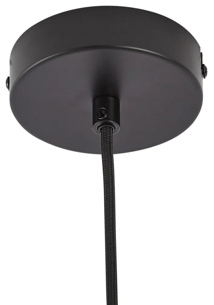 Retro závesná lampa zlatá s béžovým sklom - Jina