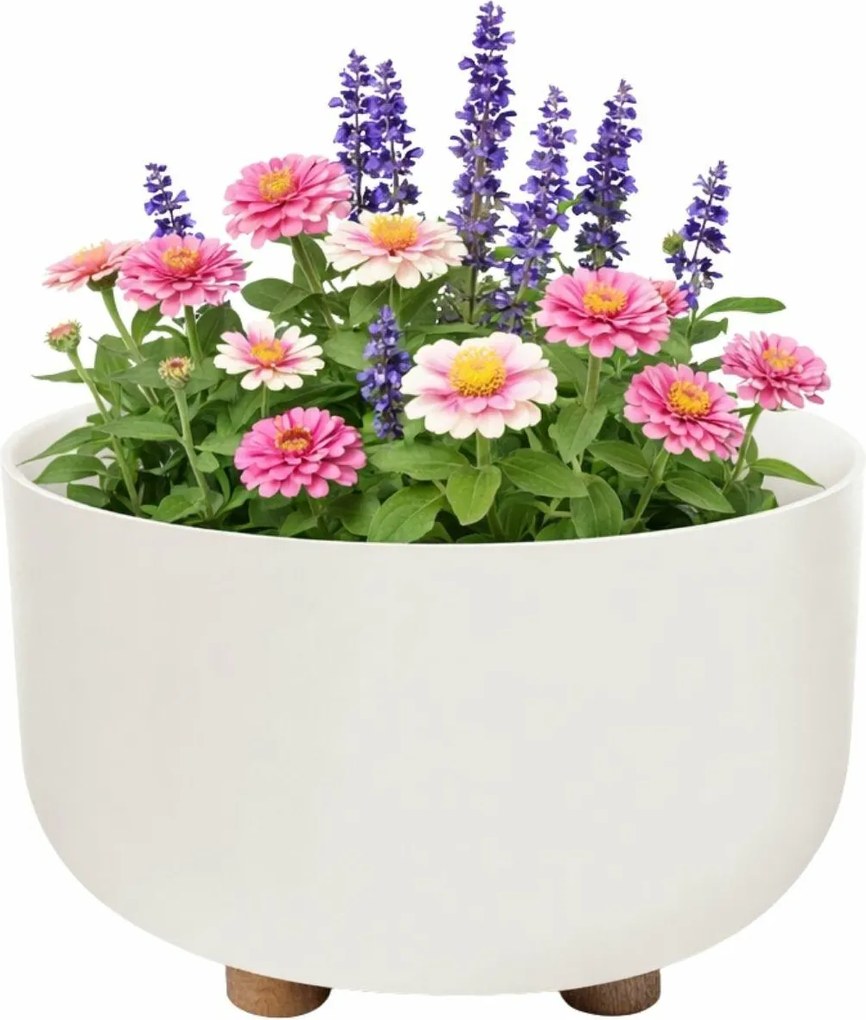 Plastový květináč na nožičkách TERRA 17x26,9 cm - výber z 5 prevedení