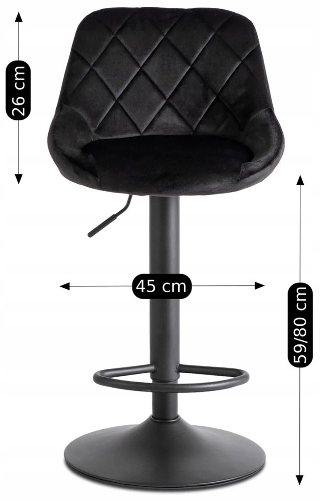 PROXIMA.store - Barová stolička EDA FARBA: tmavosivá