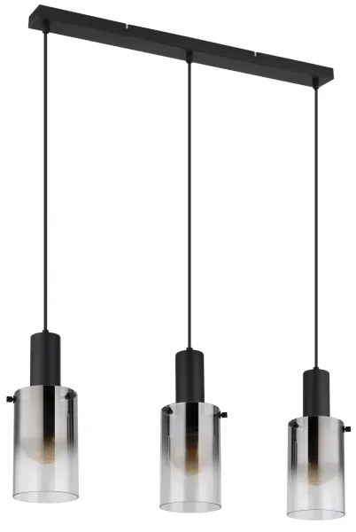 Globo 15907-3H - Luster na lanku FLORENTINA 3xE27/40W/230V čierna