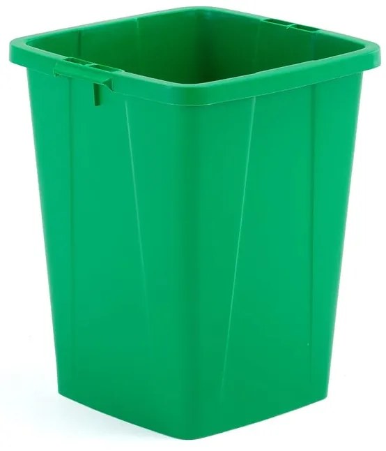 Odpadkový kôš OLIVER, 610x490x510 mm, 90 L, zelený