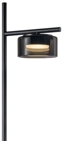 LED stojacia lampa OFELIA 1xGX53/6W/230V čierna/dymová