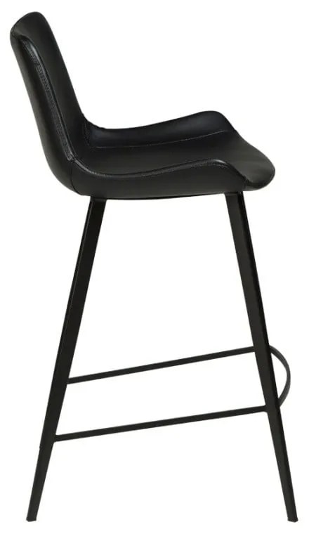 Čierna koženková barová stolička DAN-FORM Denmark Hype