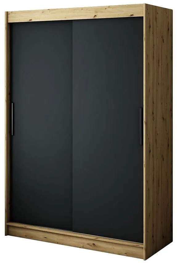 Skriňa Halifax T 150 Dub Artisan/čierna