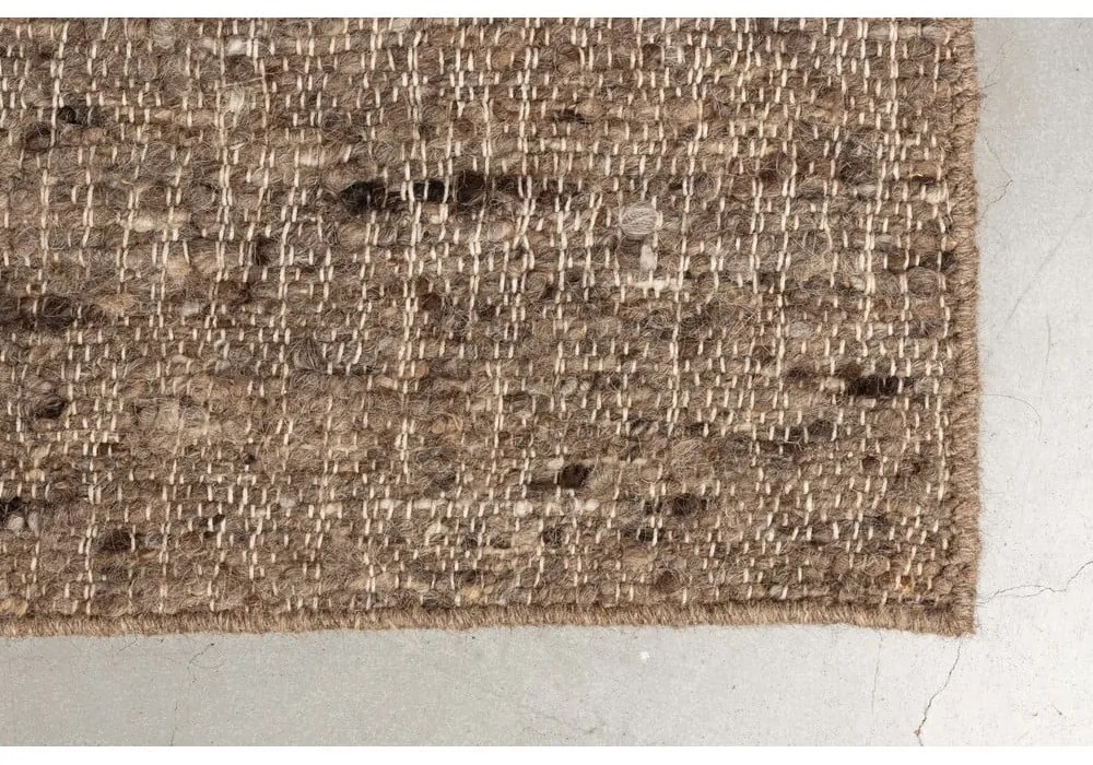 Hnedý/béžový vlnený koberec 200x300 cm Briton – Dutchbone