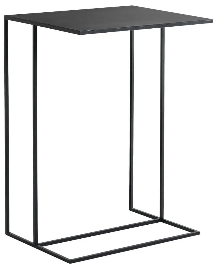Čierny kovový odkladací stolík Custom Form
