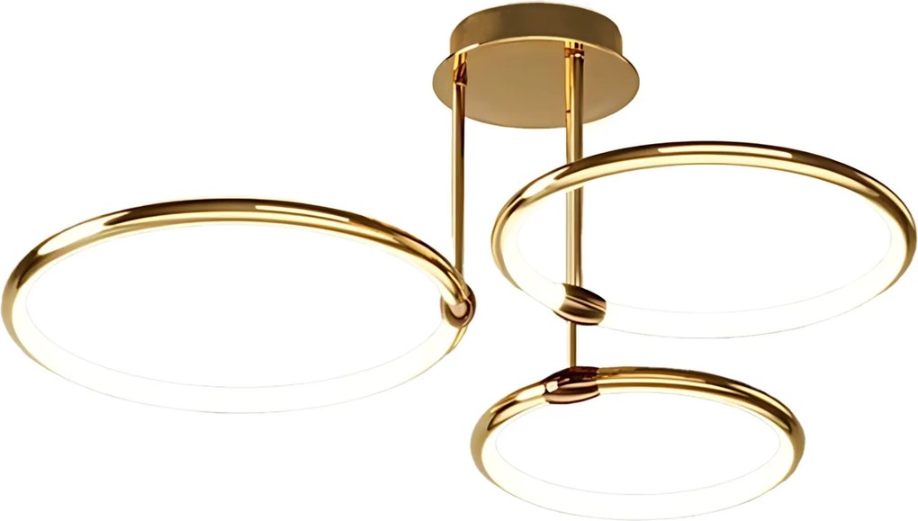 Toolight Toolight, LED stropné svietidlo 46W, 4000K, G122-3C, zlatá lesklá, OSW-02614