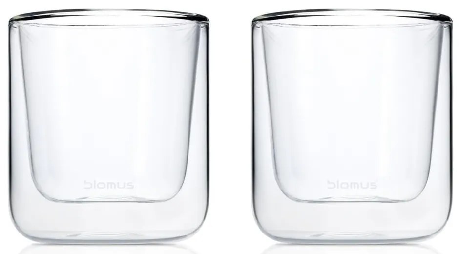 Dvojstenné poháre v súprave 2 ks 200 ml Nero – Blomus