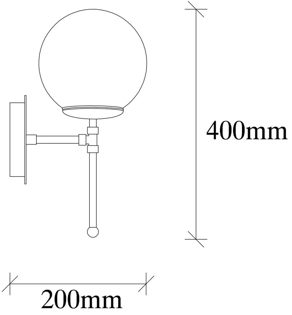 Nástenná lampa Mudoni zlatá