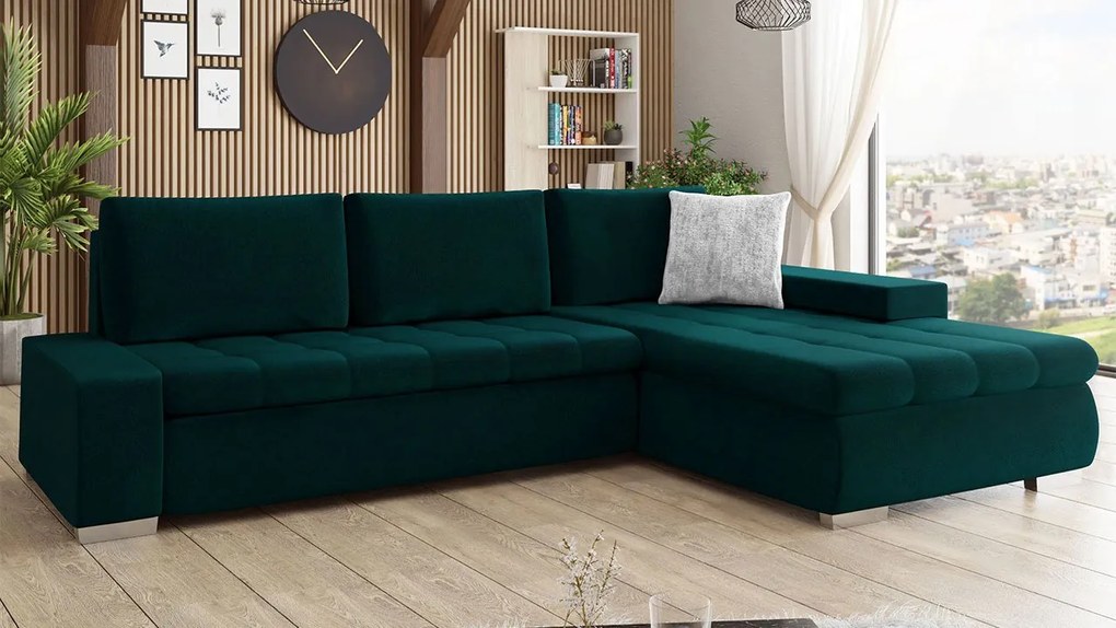Rohová pohovka Herkules Premium, Dostupné poťahy: Terra 06 + Terra 06 + Terra 15 ECO