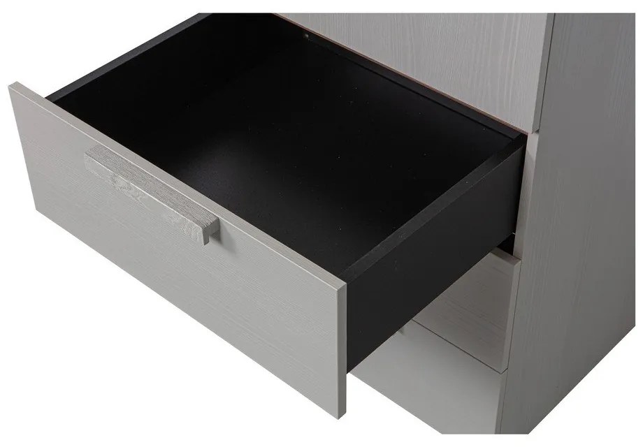 Sivá modulárna skriňa 55x210 cm Rens – WOOOD