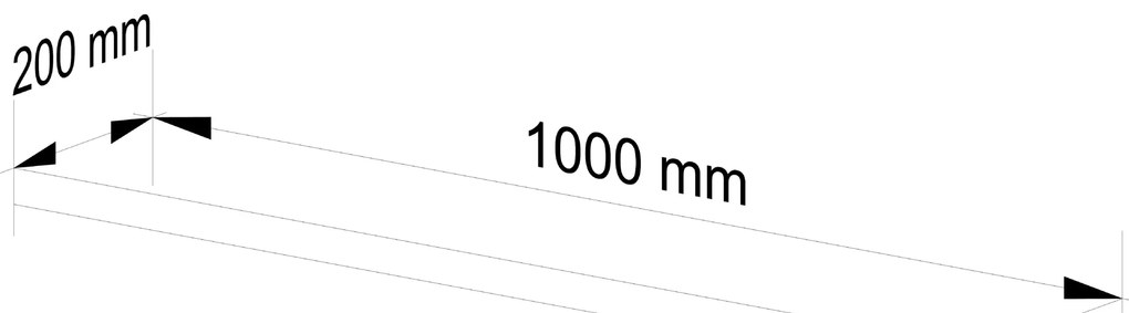 Polica PS-5 100 cm biela